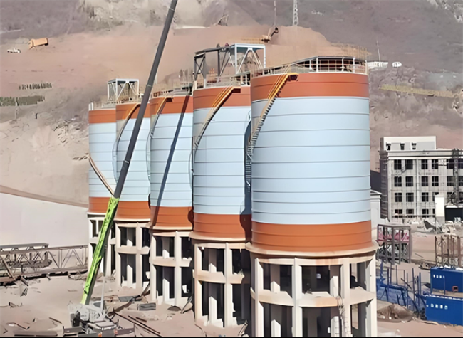 浮梁高架钢板仓